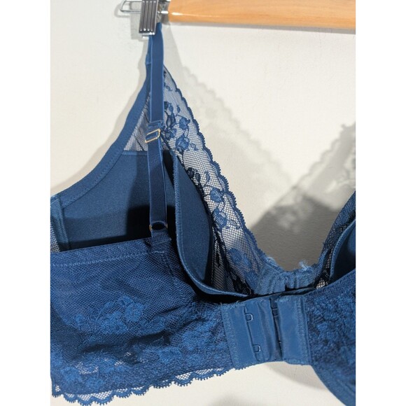 Natori Womens Teal Cherry Blossom Convertible Contour Underwire Bra Sz 36DD - Picture 8 of 11